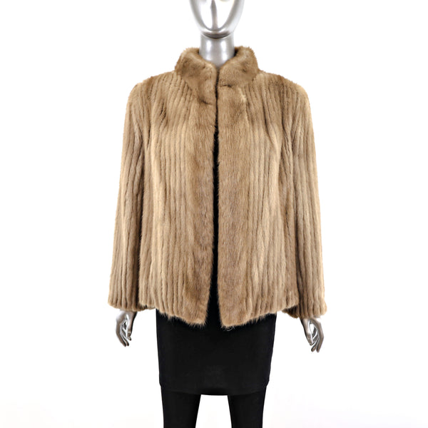 Autumn Haze Mink Corded Jacket- Size S