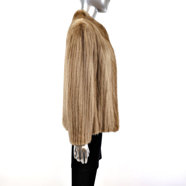 Autumn Haze Mink Corded Jacket- Size S