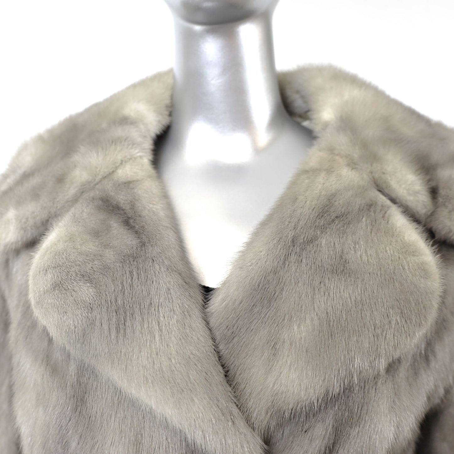 Grey Mink Jacket- Size M