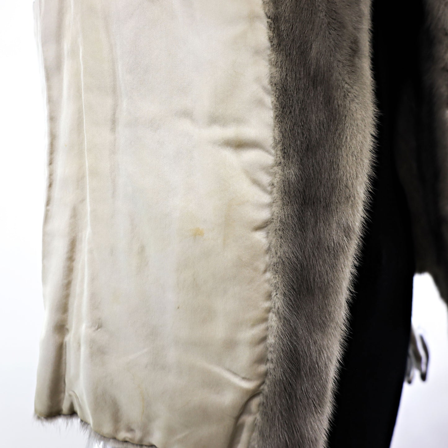 Grey Mink Jacket- Size M