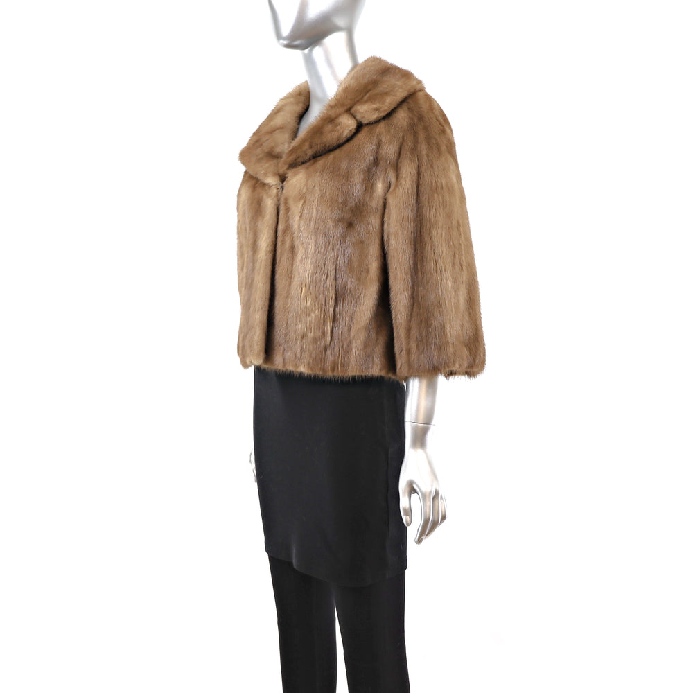 Autumn Haze Mink Bolero Jacket- Size M