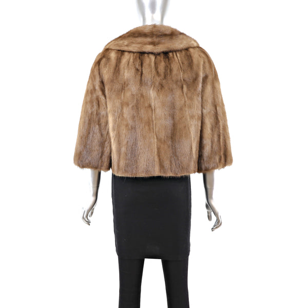 Autumn Haze Mink Bolero Jacket- Size M