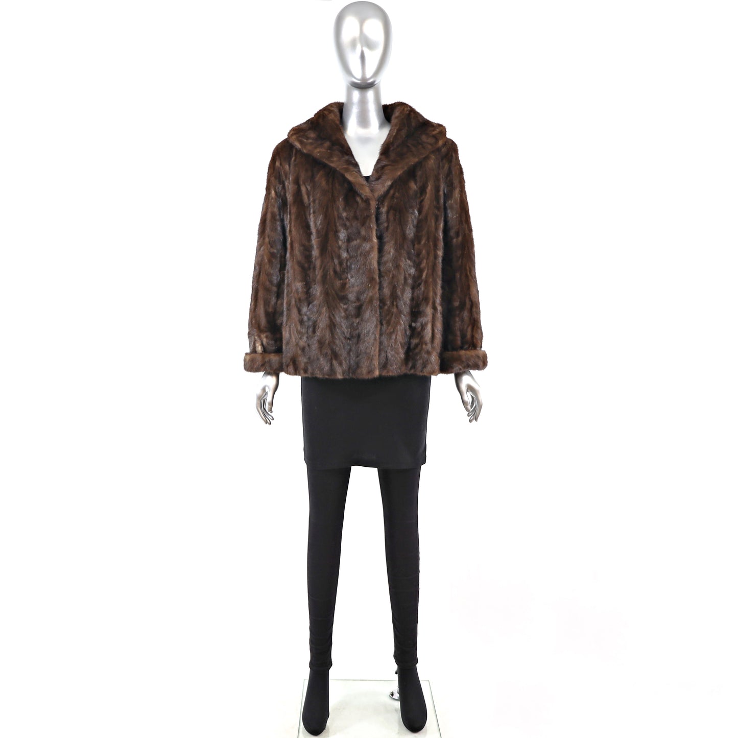 Mahogany Mink Jacket- Size L