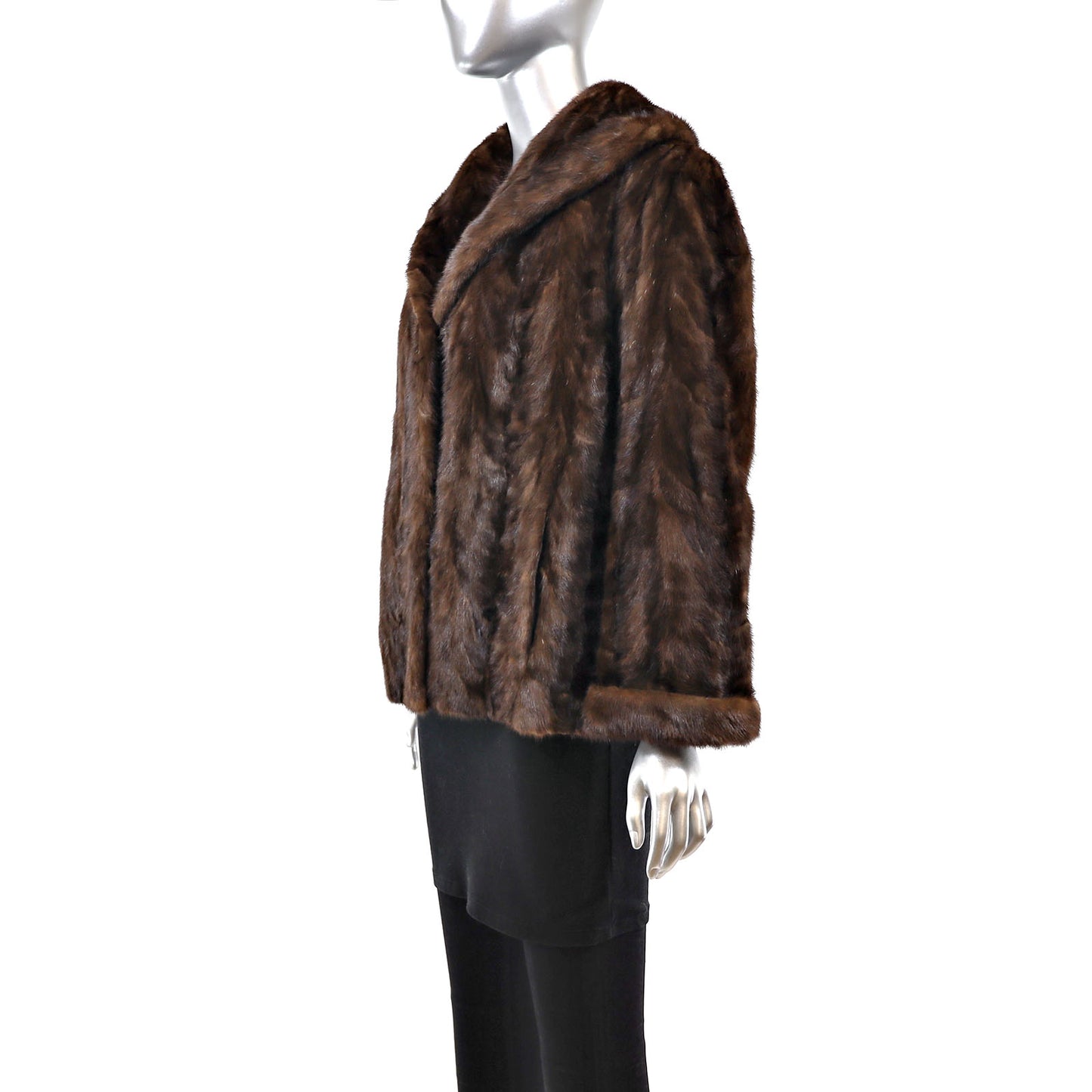 Mahogany Mink Jacket- Size L