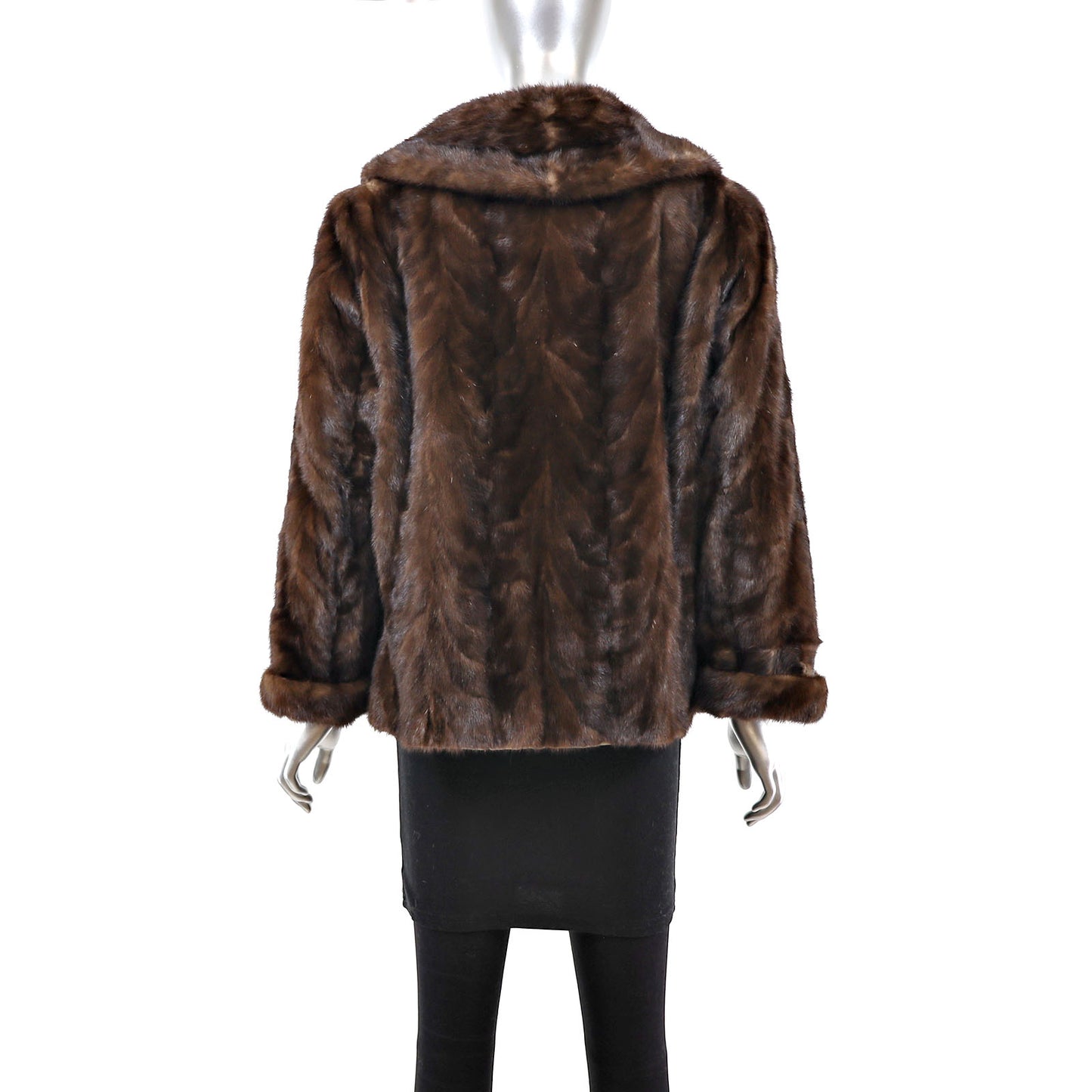 Mahogany Mink Jacket- Size L