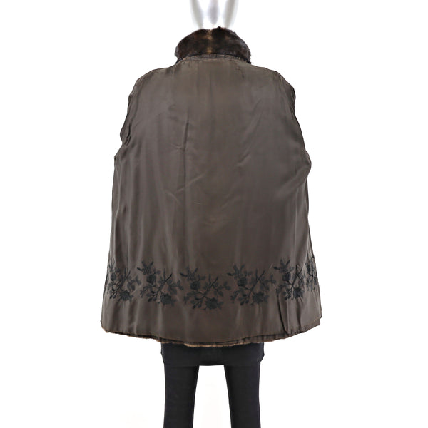 Mahogany Mink Jacket- Size XL