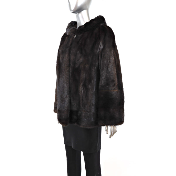 Mahogany Mink Jacket- Size L