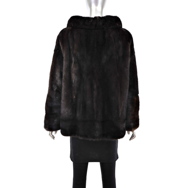 Mahogany Mink Jacket- Size L
