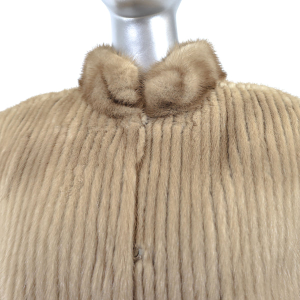 Pastel Corded Mink Jacket- Size M