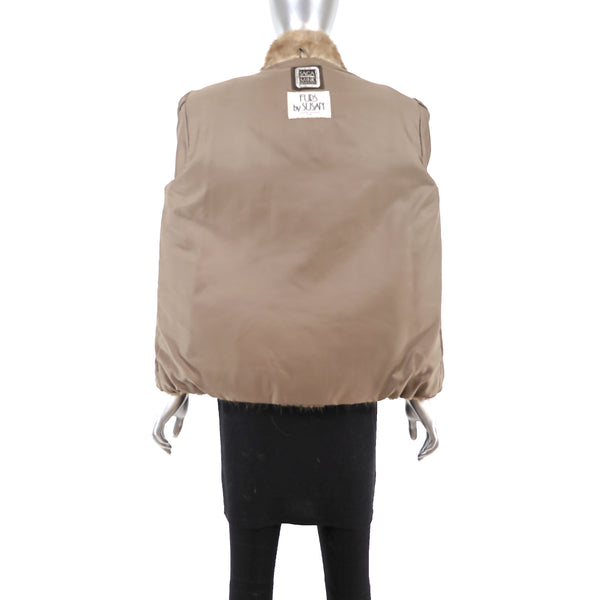 Pastel Corded Mink Jacket- Size M