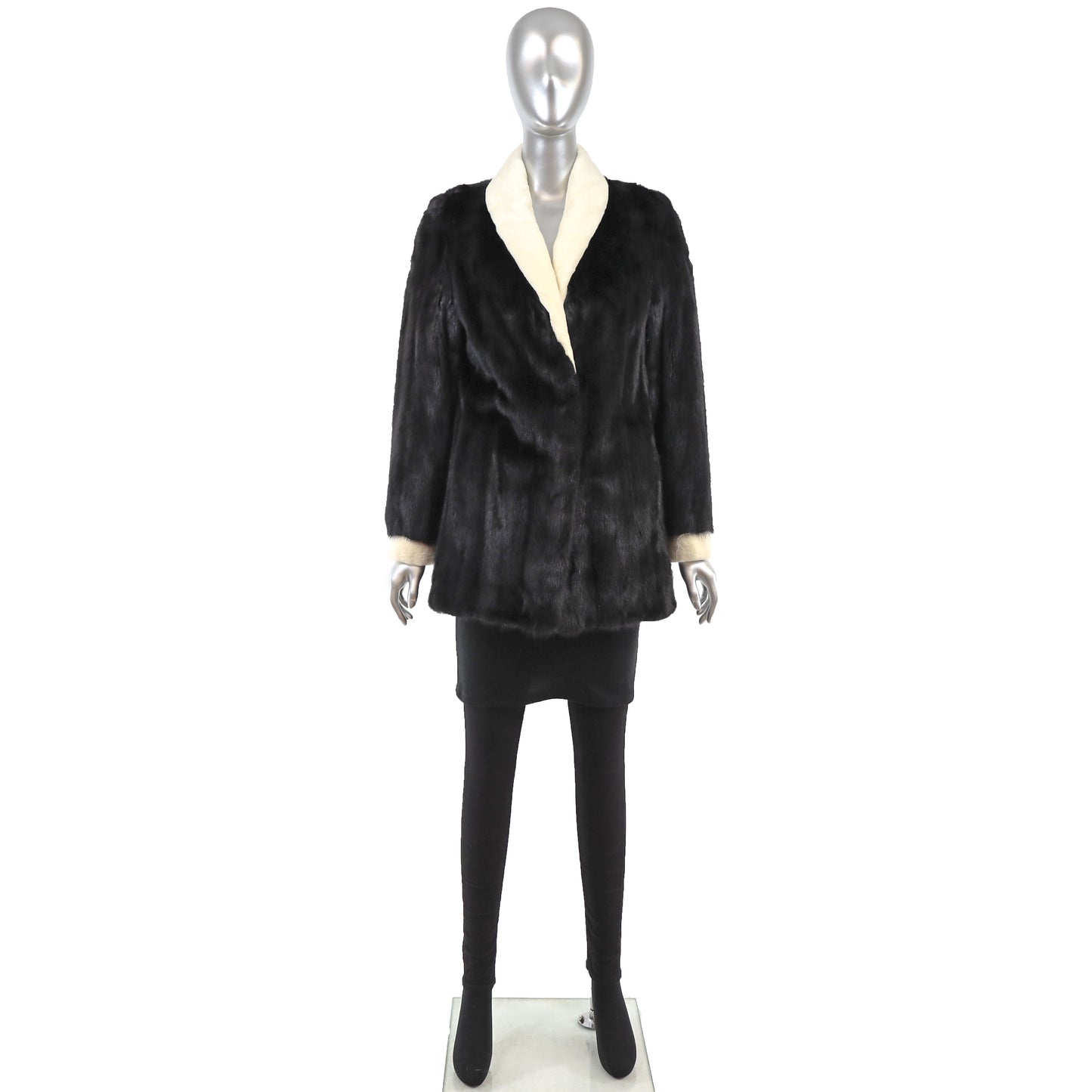 Black Mink Jacket- Size S