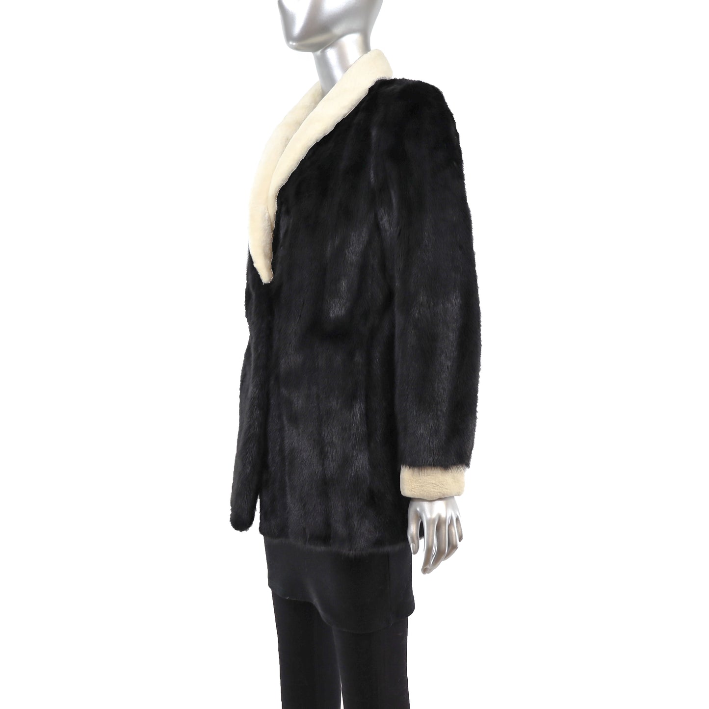 Black Mink Jacket- Size S