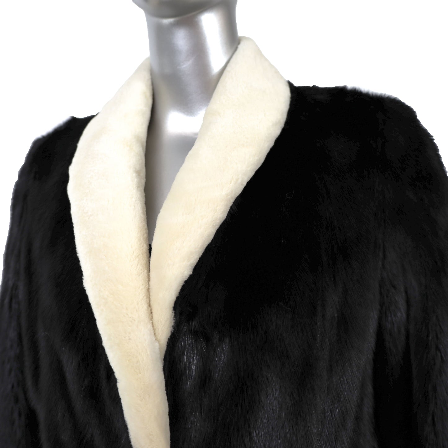 Black Mink Jacket- Size S