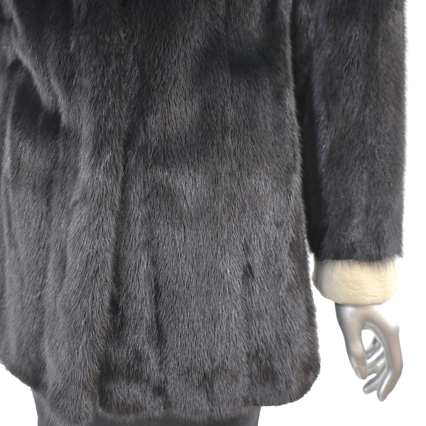 Black Mink Jacket- Size S
