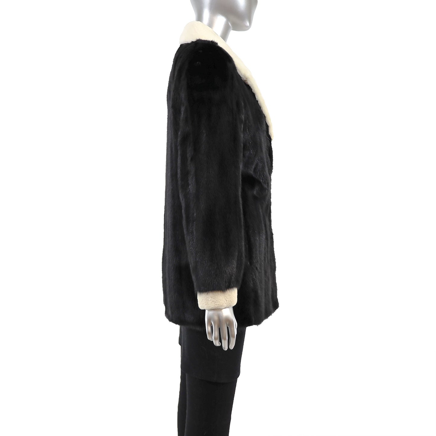 Black Mink Jacket- Size S