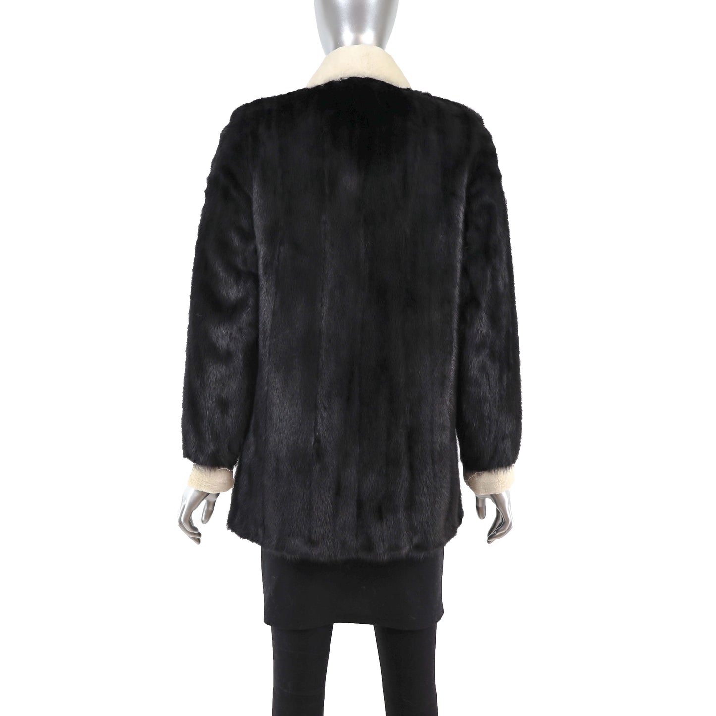 Black Mink Jacket- Size S
