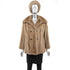 Autumn Haze Mink Jacket with Matching Hat- Size S-M