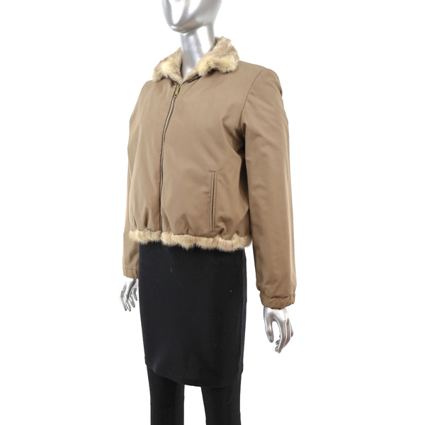 Reversible Autumn Haze Mink and Fabric Jacket- Size S