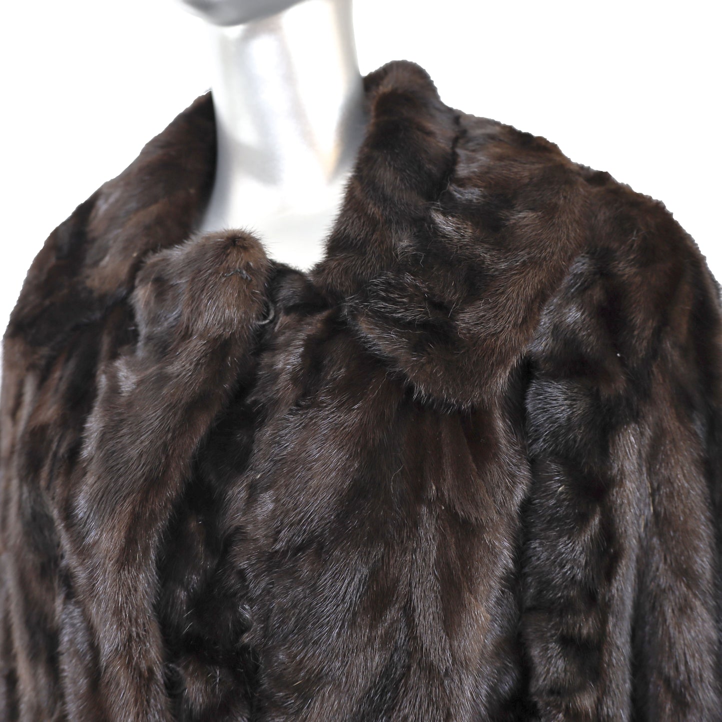 Mahogany Section Mink Jacket- Size M