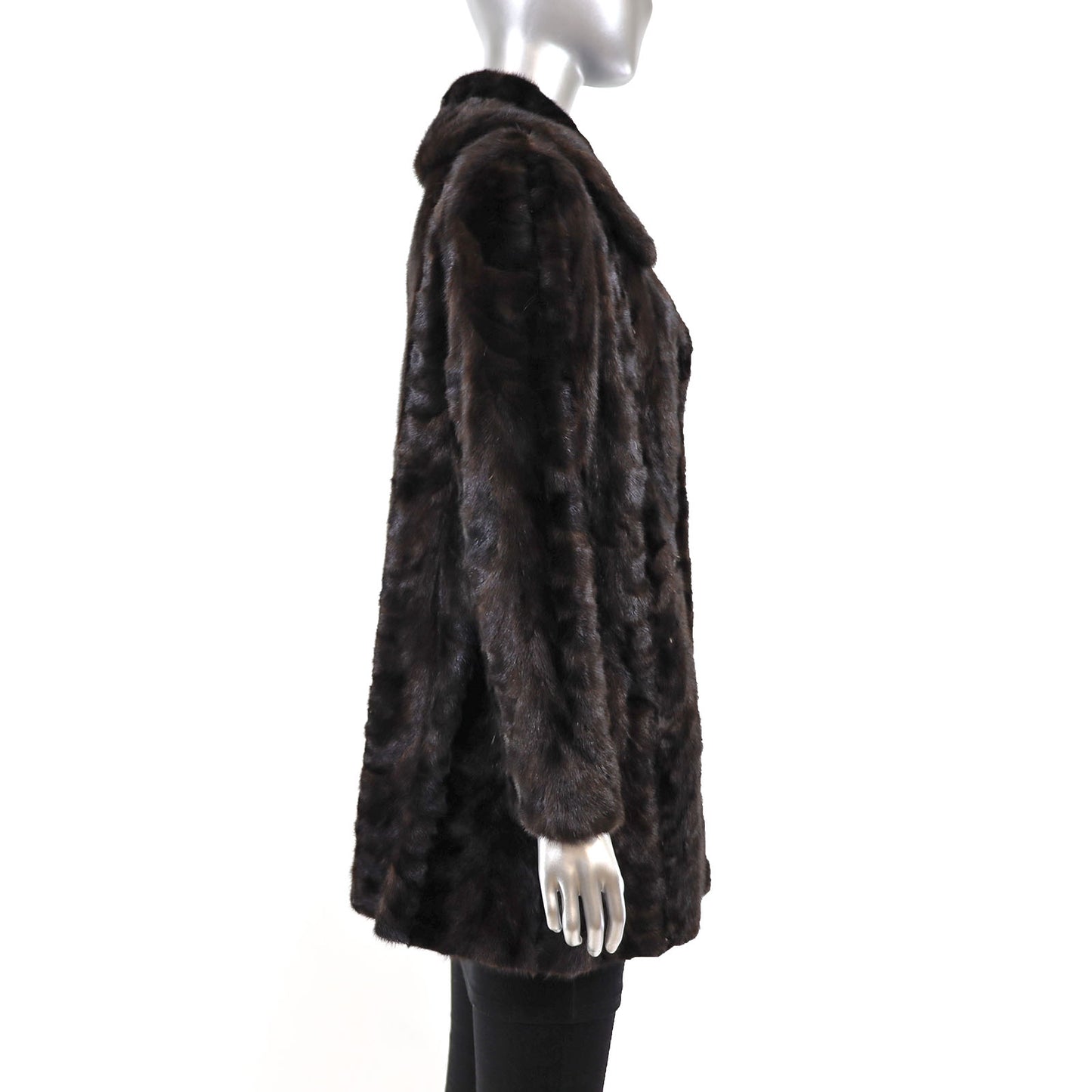 Mahogany Section Mink Jacket- Size M