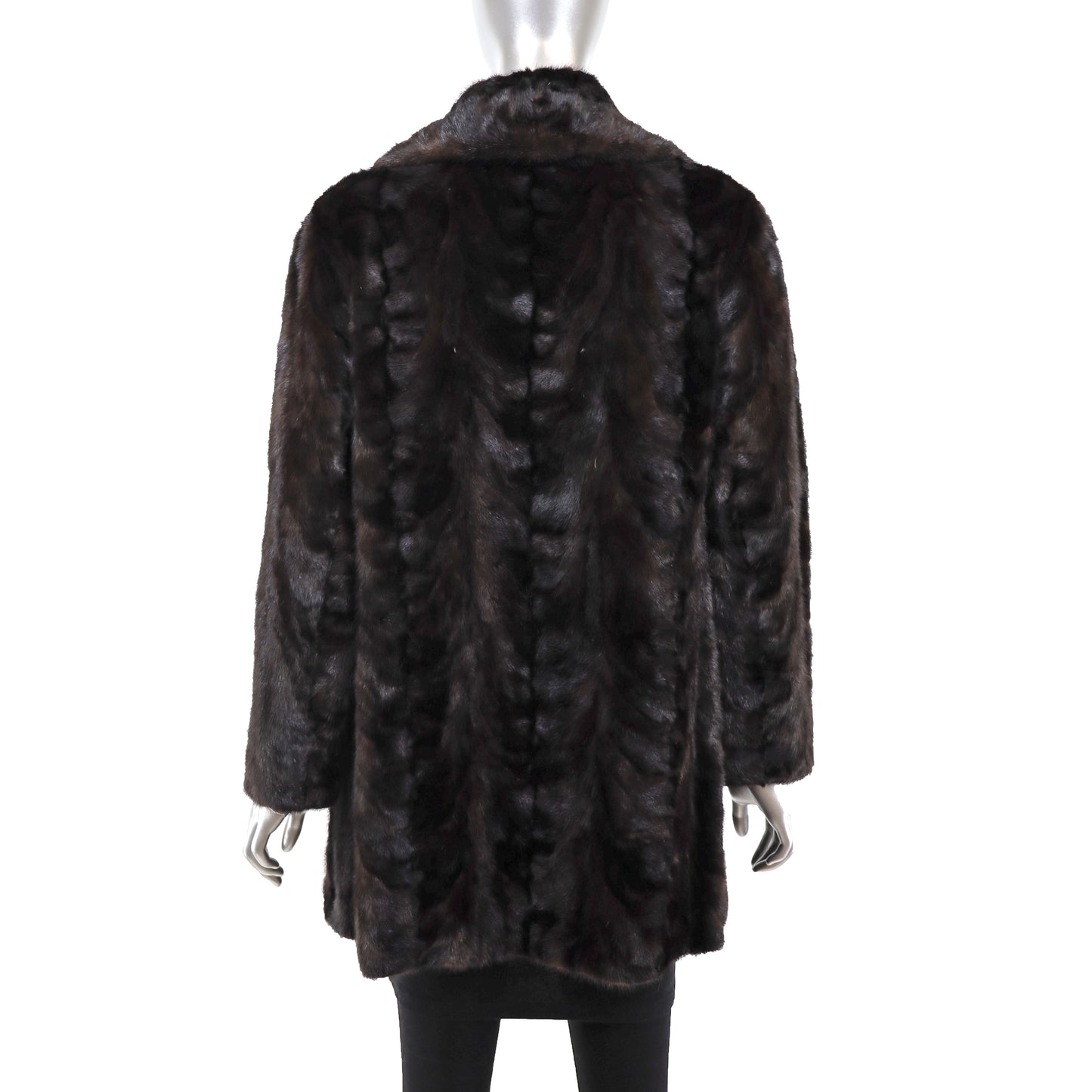 Mahogany Section Mink Jacket- Size M