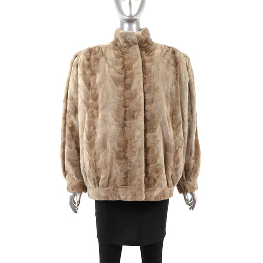 Sheared Mink Jacket- Size M