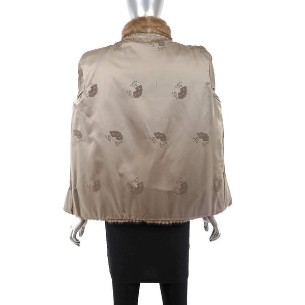 Autumn Haze Mink Corded Jacket- Size L