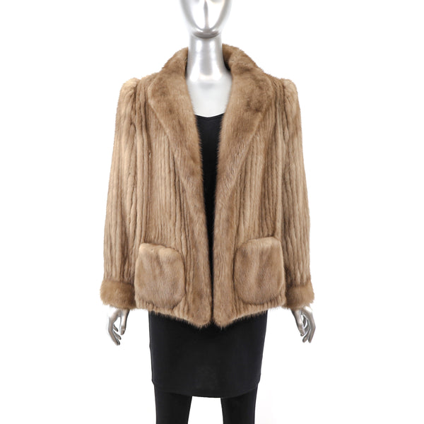 Autumn Haze Mink Corded Jacket- Size L