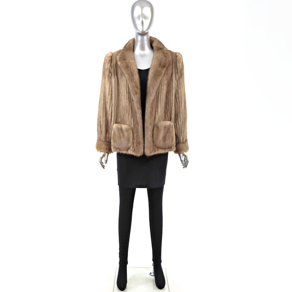 Autumn Haze Mink Corded Jacket- Size L
