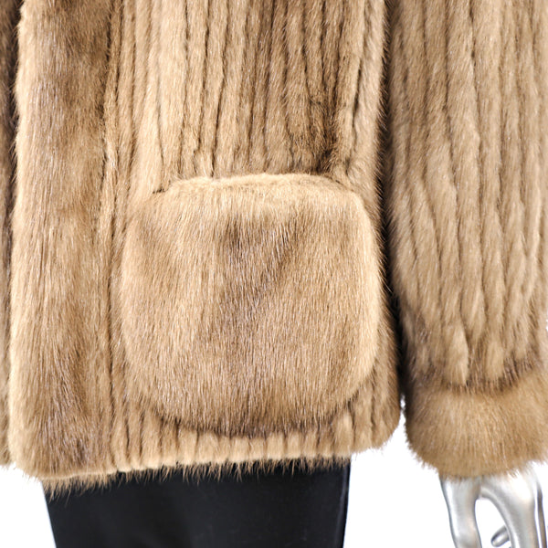 Autumn Haze Mink Corded Jacket- Size L