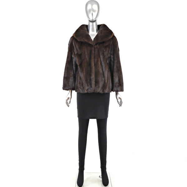 Mahogany Mink Jacket- Size M