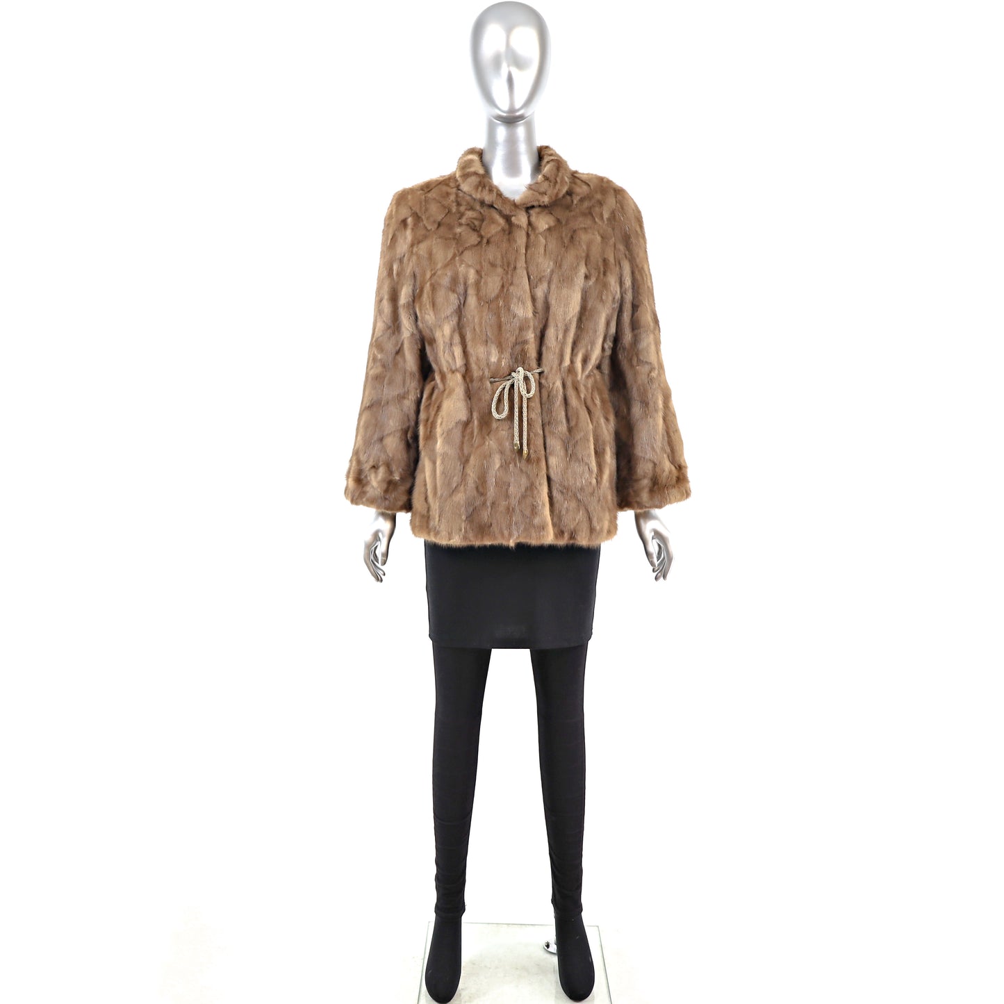 Autumn Haze Section Mink Jacket- Size M