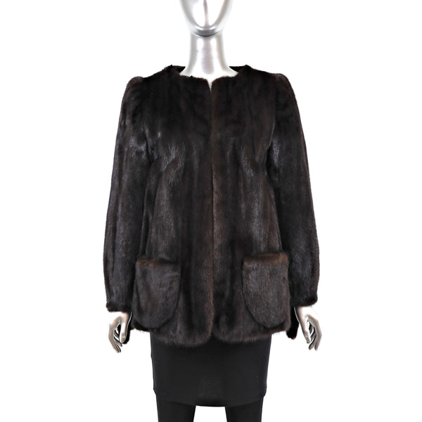Mahogany Mink Jacket- Size S