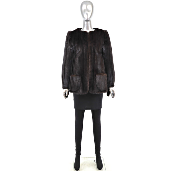 Mahogany Mink Jacket- Size S