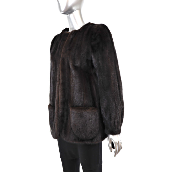 Mahogany Mink Jacket- Size S