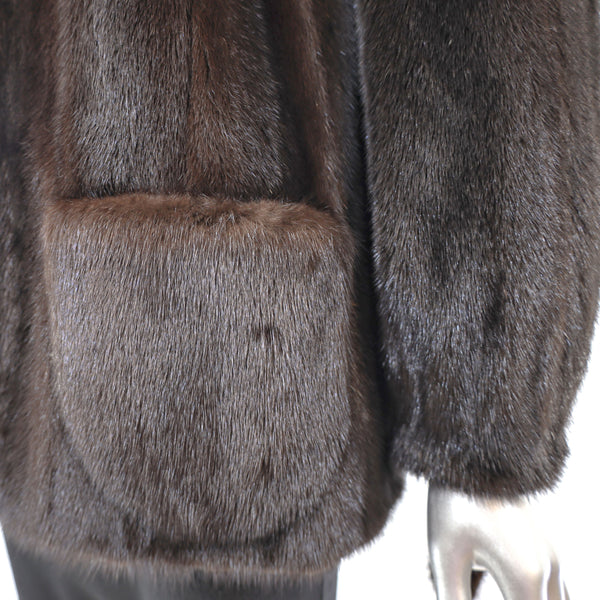 Mahogany Mink Jacket- Size S