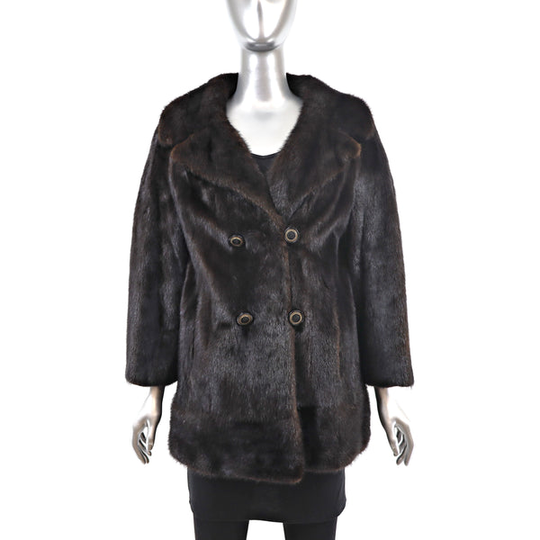 Mahogany Mink Jacket- Size M-L