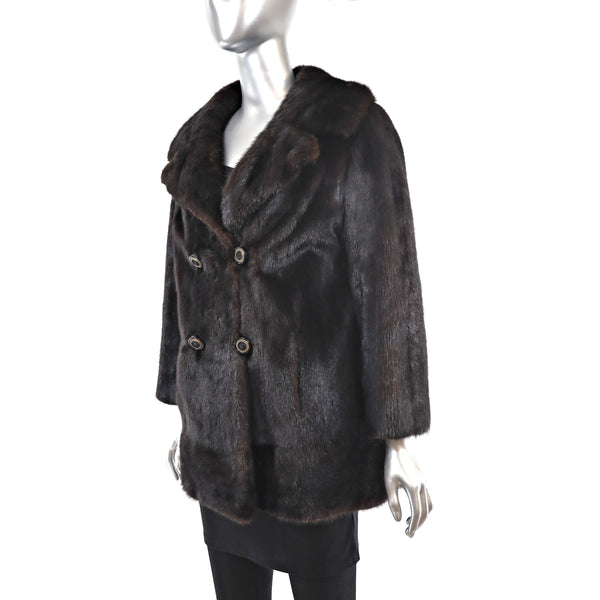 Mahogany Mink Jacket- Size M-L