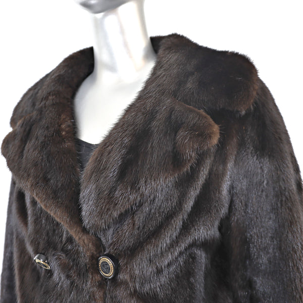 Mahogany Mink Jacket- Size M-L