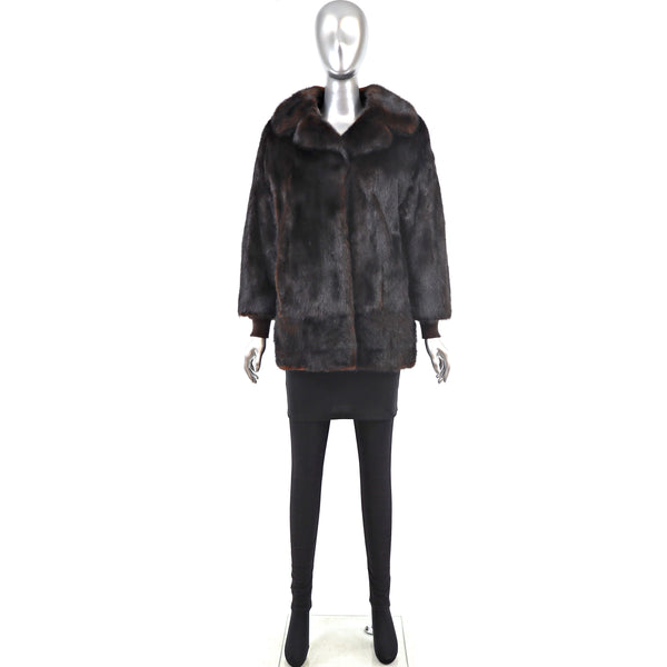 Mahogany Mink Jacket- Size M