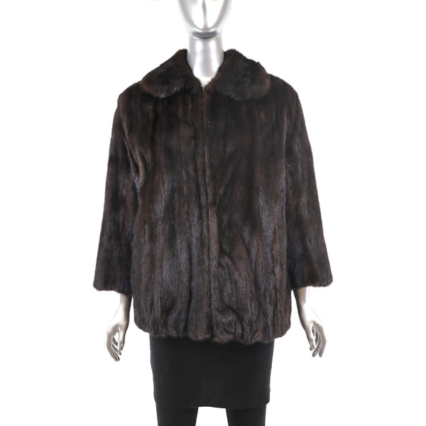 Mahogany Mink Jacket- Size L