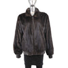 Unisex Mahogany Mink Jacket Reversible to Leather- Size M (Men's S)