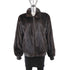 Unisex Mahogany Mink Jacket Reversible to Leather- Size M (Men's S)