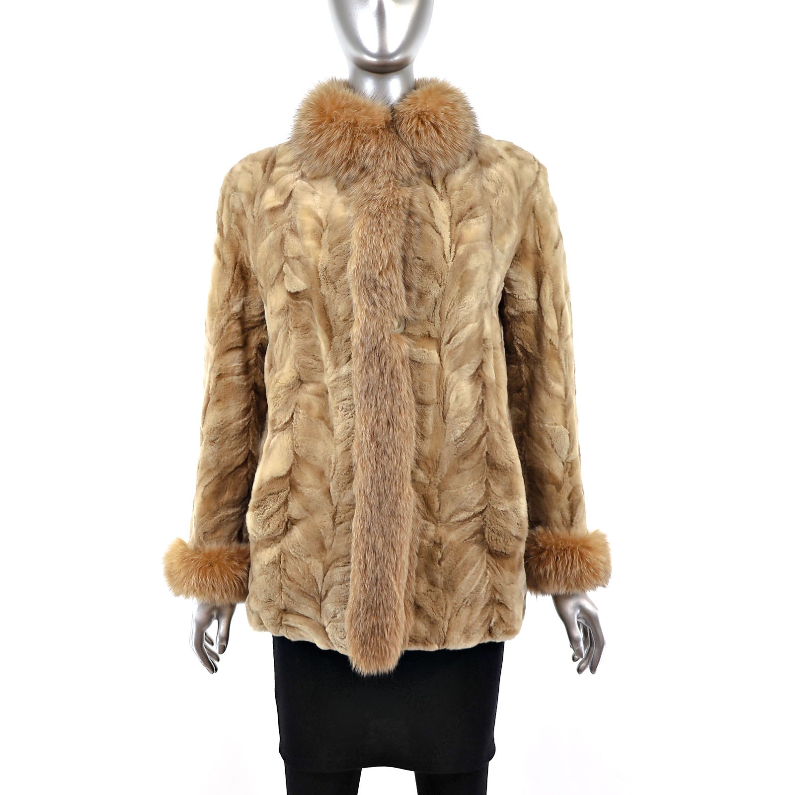 Sheared mink jacket hotsell