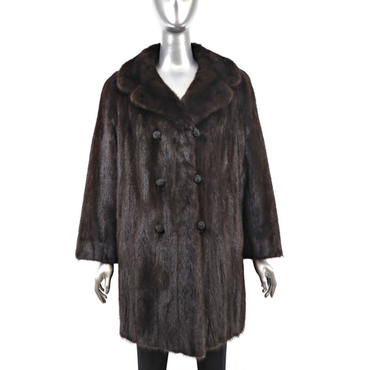 Mahogany Mink Jacket- Size M