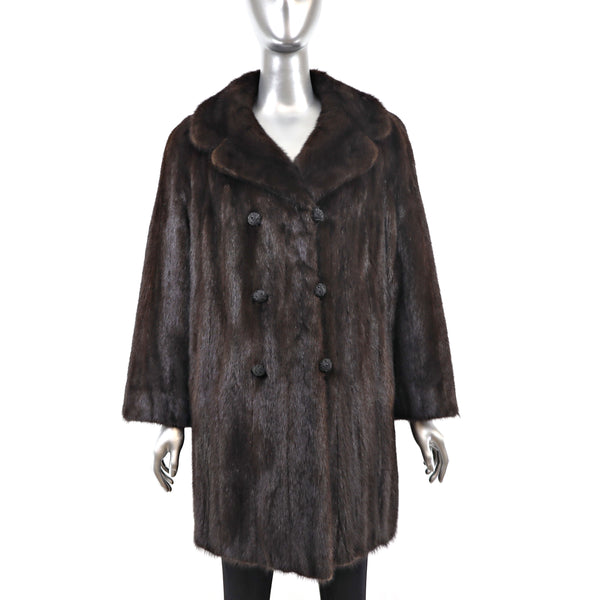 Mahogany Mink Jacket- Size M-L