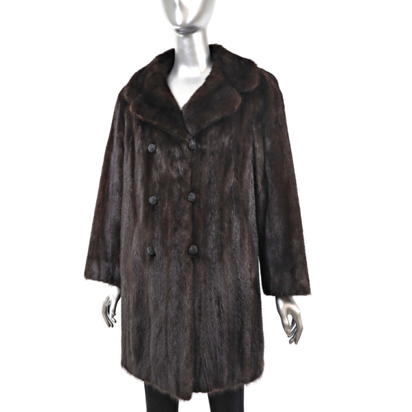 Mahogany Mink Jacket- Size M-L