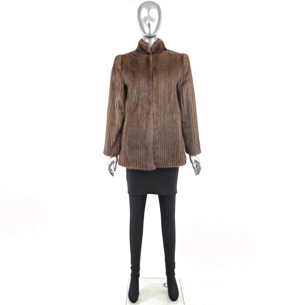 Mahogany Mink Corded Jacket- Size S