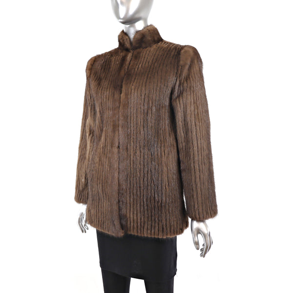 Mahogany Mink Corded Jacket- Size S