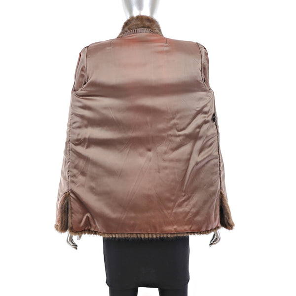 Mahogany Mink Corded Jacket- Size S